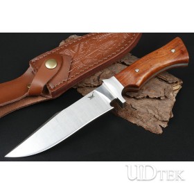 Conqueror straight knife with natural dalbergia handle UD2106533 